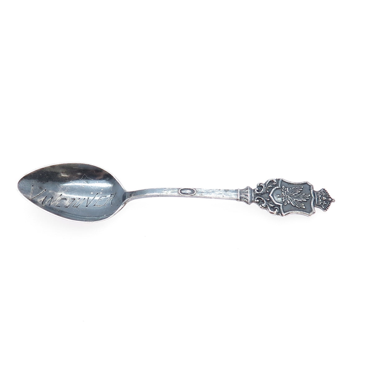 CARON BROS 925 Sterling Silver Antique Art Deco Vancouver Canada Coffee Spoon