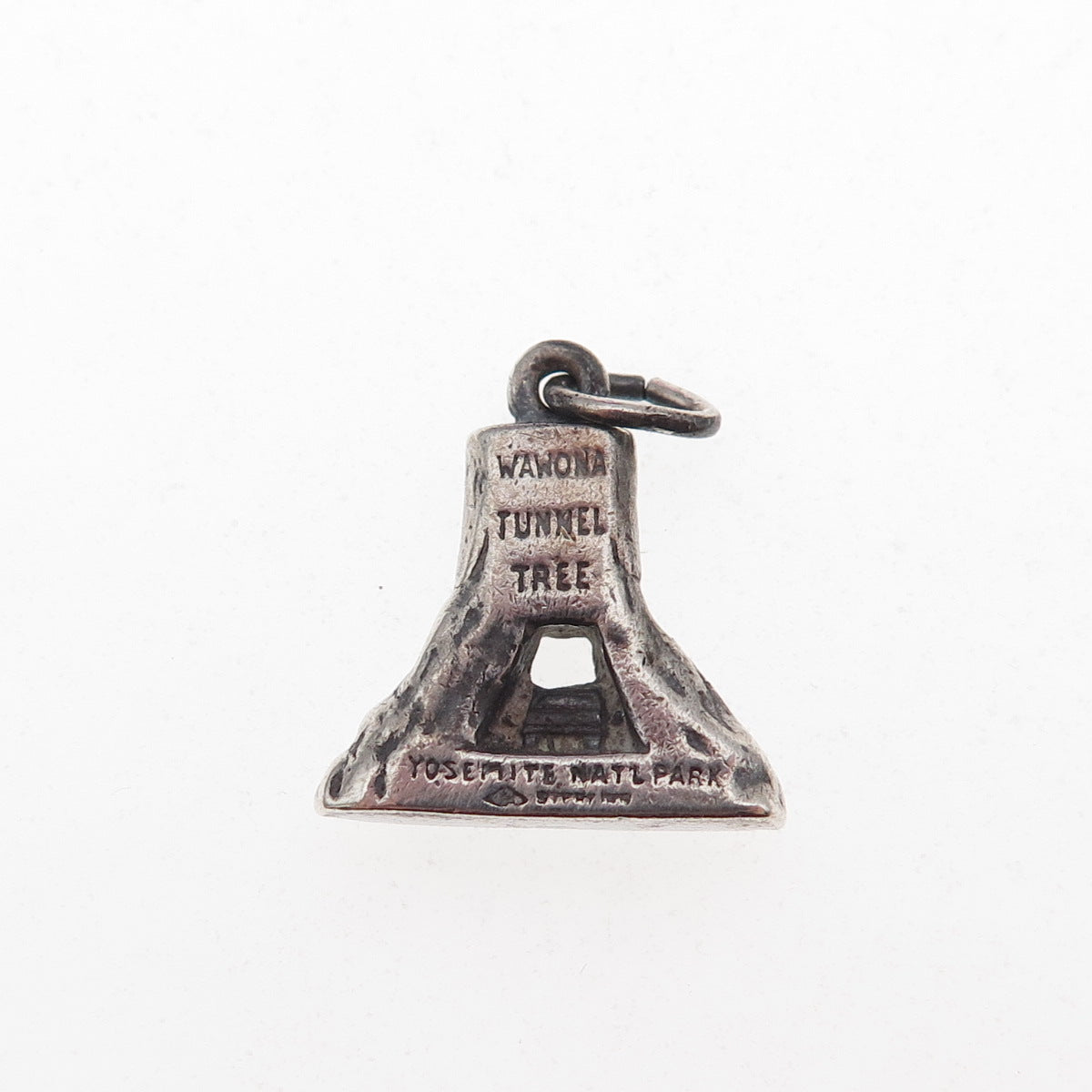 Bates & Klinke 925 Sterling Silver Vintage Wawona Tunnel Tree 3D Charm Pendant