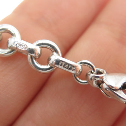 TIFFANY & CO. 925 Sterling Silver Vintage Italy Cable Chain Necklace 16"