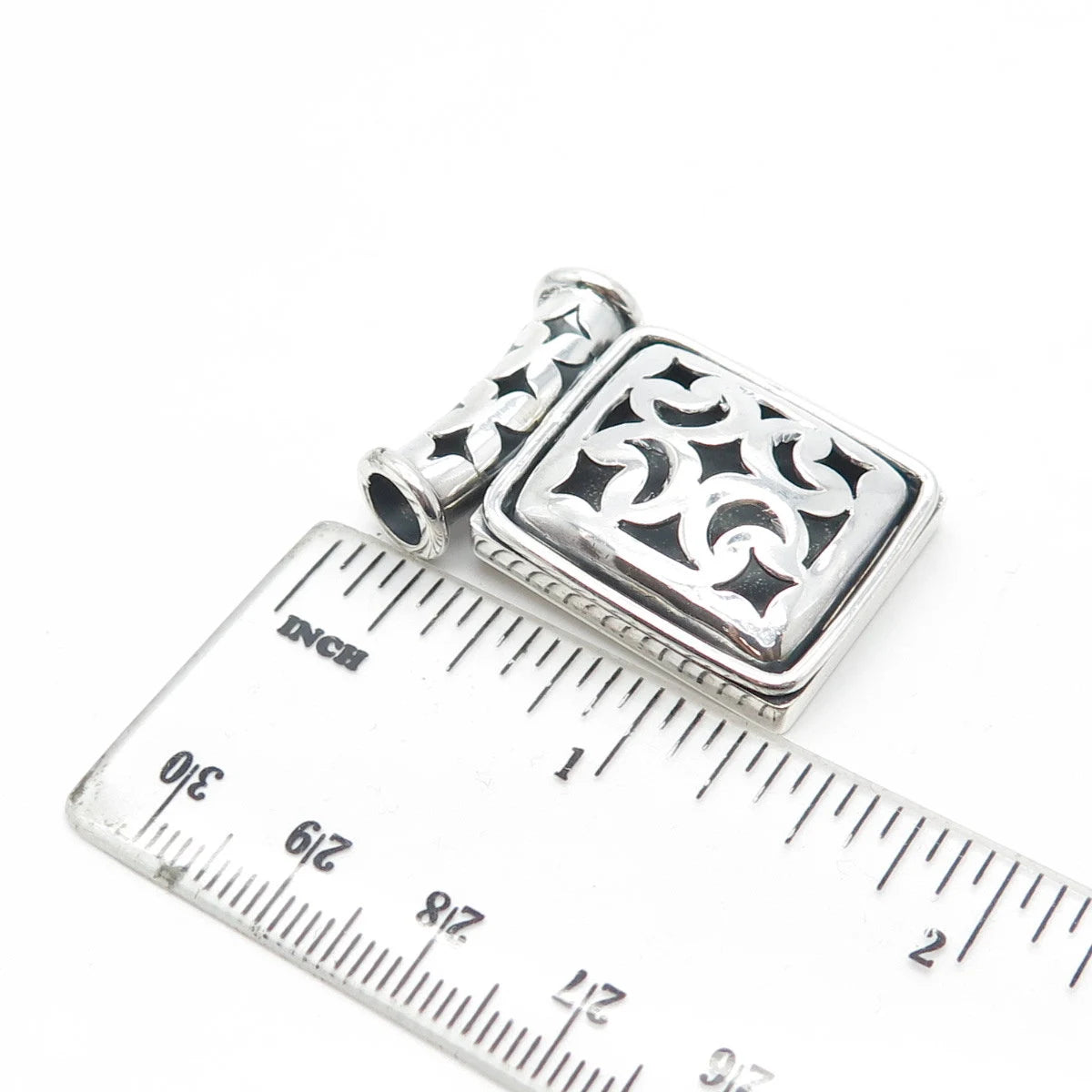 925 Sterling Silver Vintage ATI Celtic Style Slide Pendant