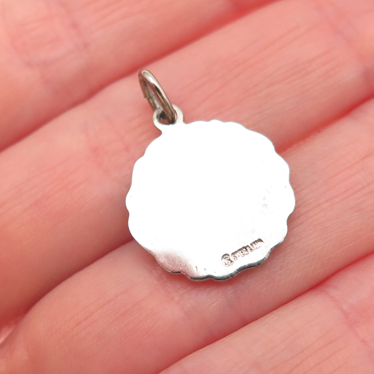College Seal & Crest 925 Sterling Vintage Enamel Northfield School Mini Pendant