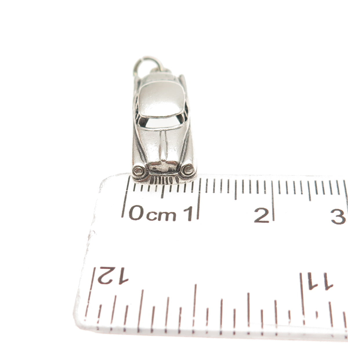 DANECRAFT 925 Sterling Silver Vintage Classic Car Oxidized 3D Charm Pendant