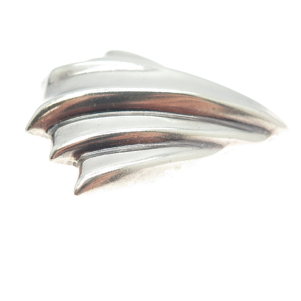 925 Sterling Silver Vintage Modernist Arrow Pin Brooch / Pendant
