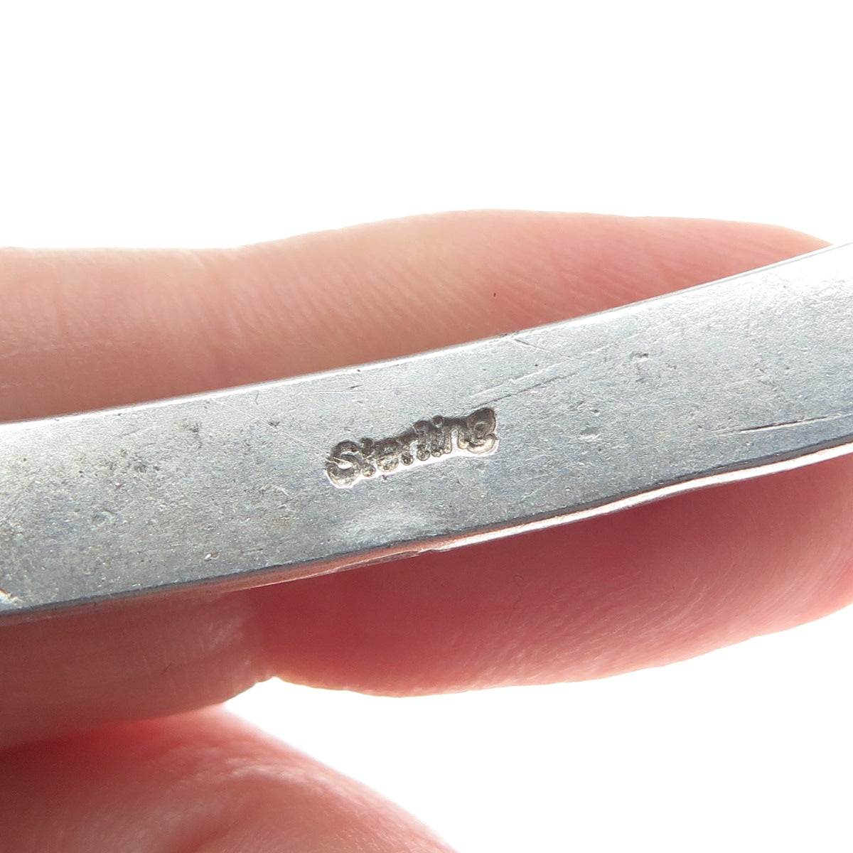 Old Pawn 925 Sterling Silver Vintage Southwestern Adjustable Cuff Bracelet 6.25"