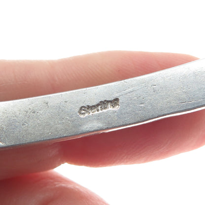 Old Pawn 925 Sterling Silver Vintage Southwestern Adjustable Cuff Bracelet 6.25"