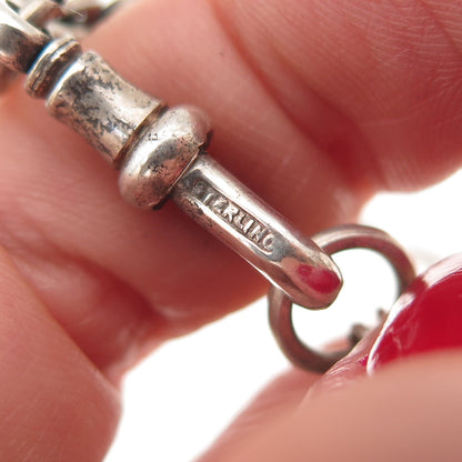 Henry Matthews 925 Sterling Silver Antique 1900 Birmingham Chatelaine Chain Fob