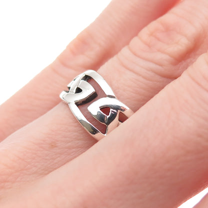 Kit Heath 925 Sterling Silver Vintage 1997 Celtic Knot Oxidized Ring Size 6.25
