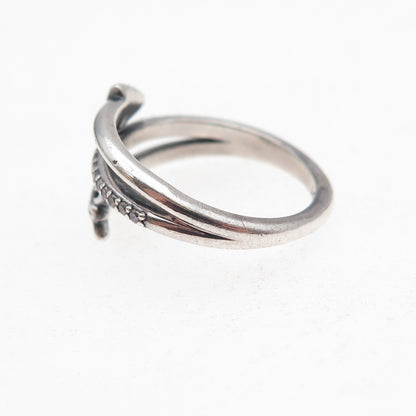 Pandora 925 Sterling Silver Round-Cut C Z Loved Sparkling Arrow Ring Size 5.25