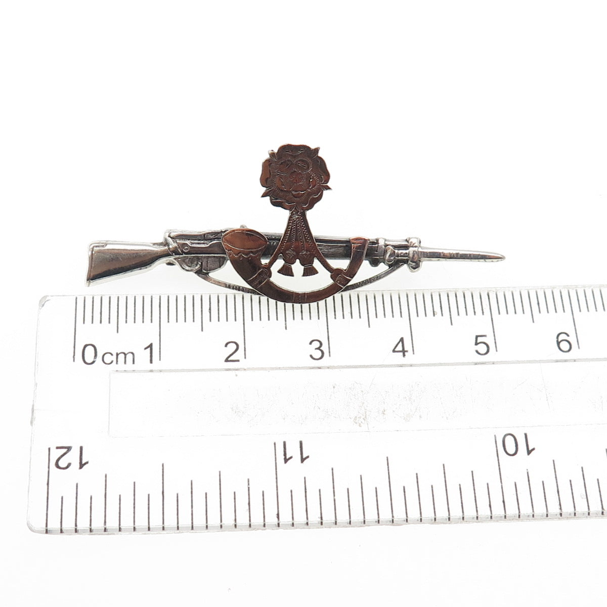 Ahronsberg Bros Sterling & Gold Antique 1939 Birmingham Royal Artillery Brooch