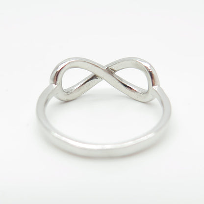 925 Sterling Silver Infinity Ring Size 6.25