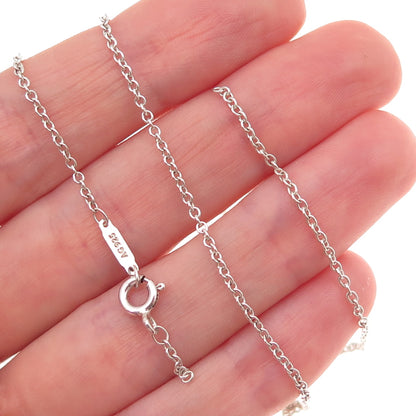 Tiffany & Co. 925 Sterling Silver Vintage Cable Chain Necklace 18" (broken link)