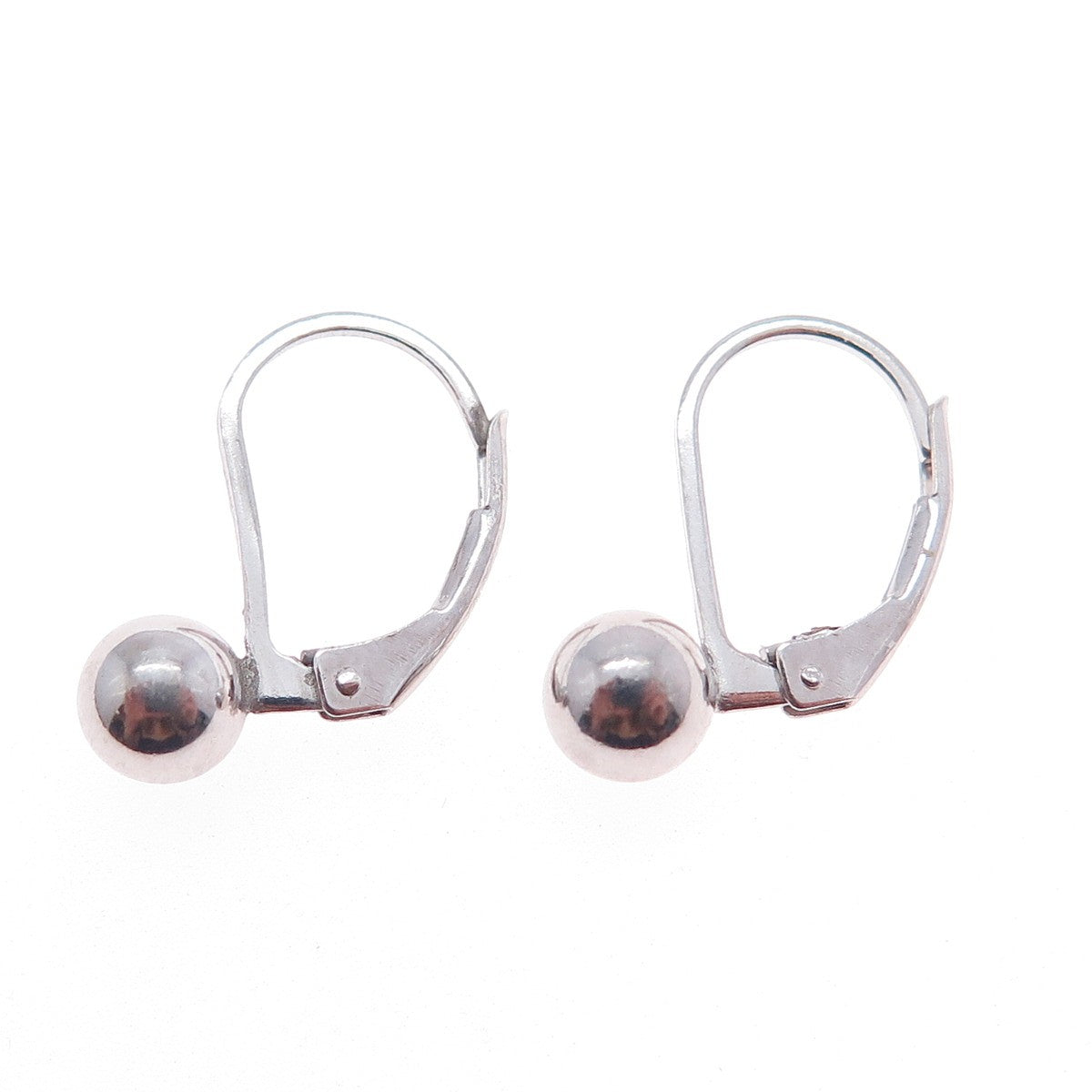 925 Sterling Silver Ball Bead Earrings