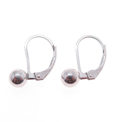 925 Sterling Silver Ball Bead Earrings