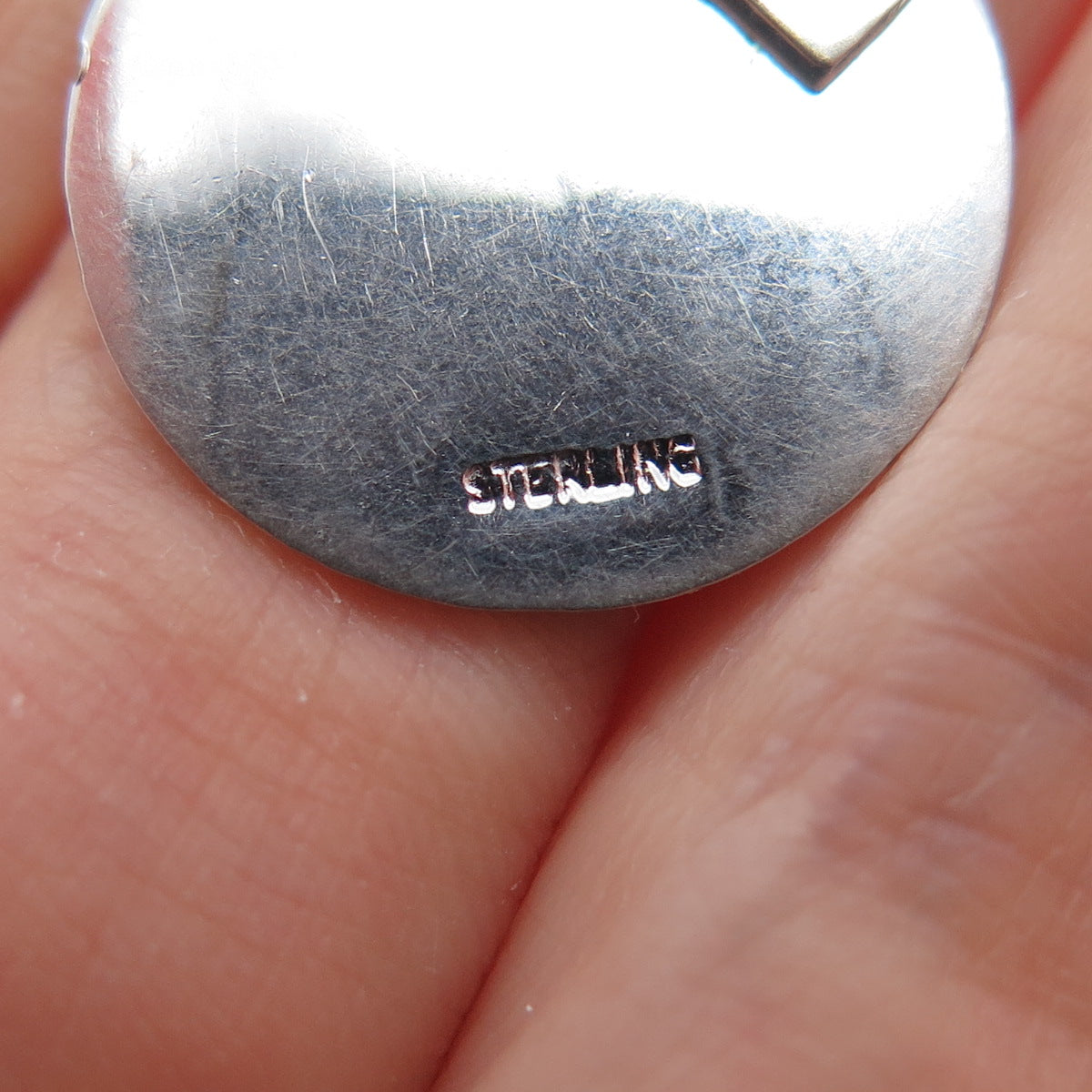 925 Sterling Silver Vintage Sweet 16 Tag Charm Pendant