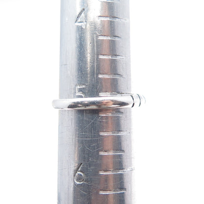 CAROLYN POLLACK Old Pawn 925 Sterling Silver Vintage Lapis Inlay Ring Size 5.25