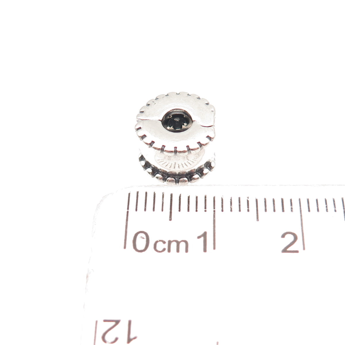 Pandora 925 Sterling Silver Beveled Clip Charm