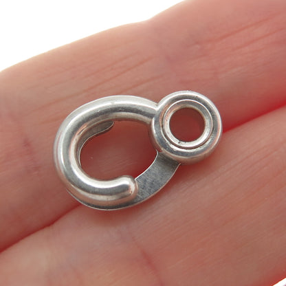 925 Sterling Silver Antique Art Deco Bracelet / Necklace Slide Lock Clasp