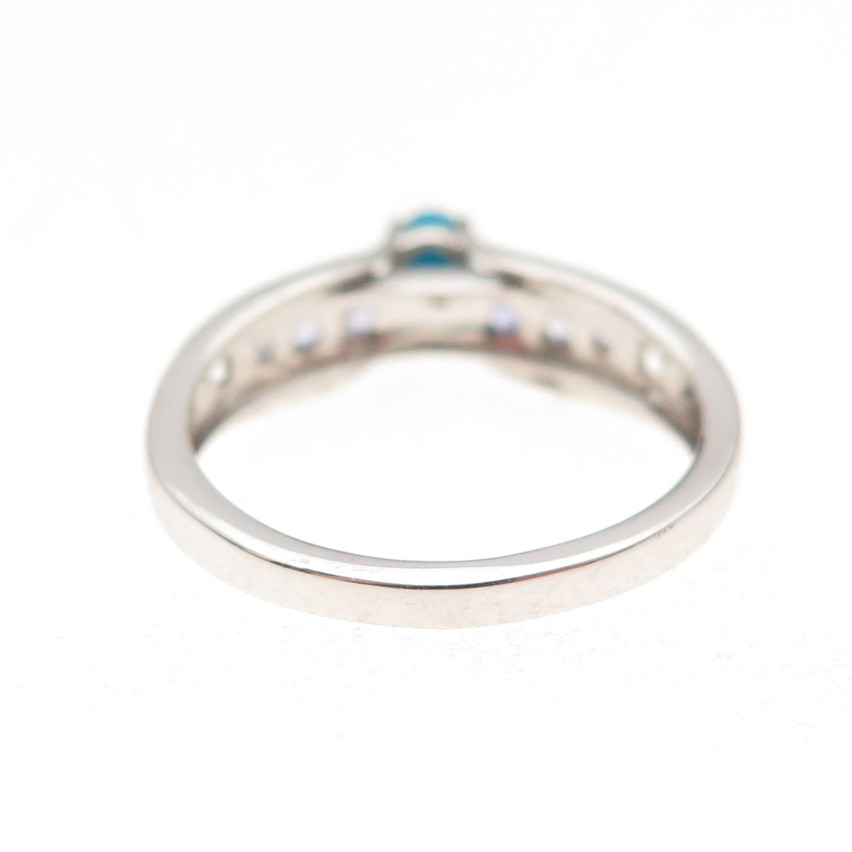 Chuck Clemency 925 Sterling Silver Real Turquoise & Tanzanite Ring Size 8