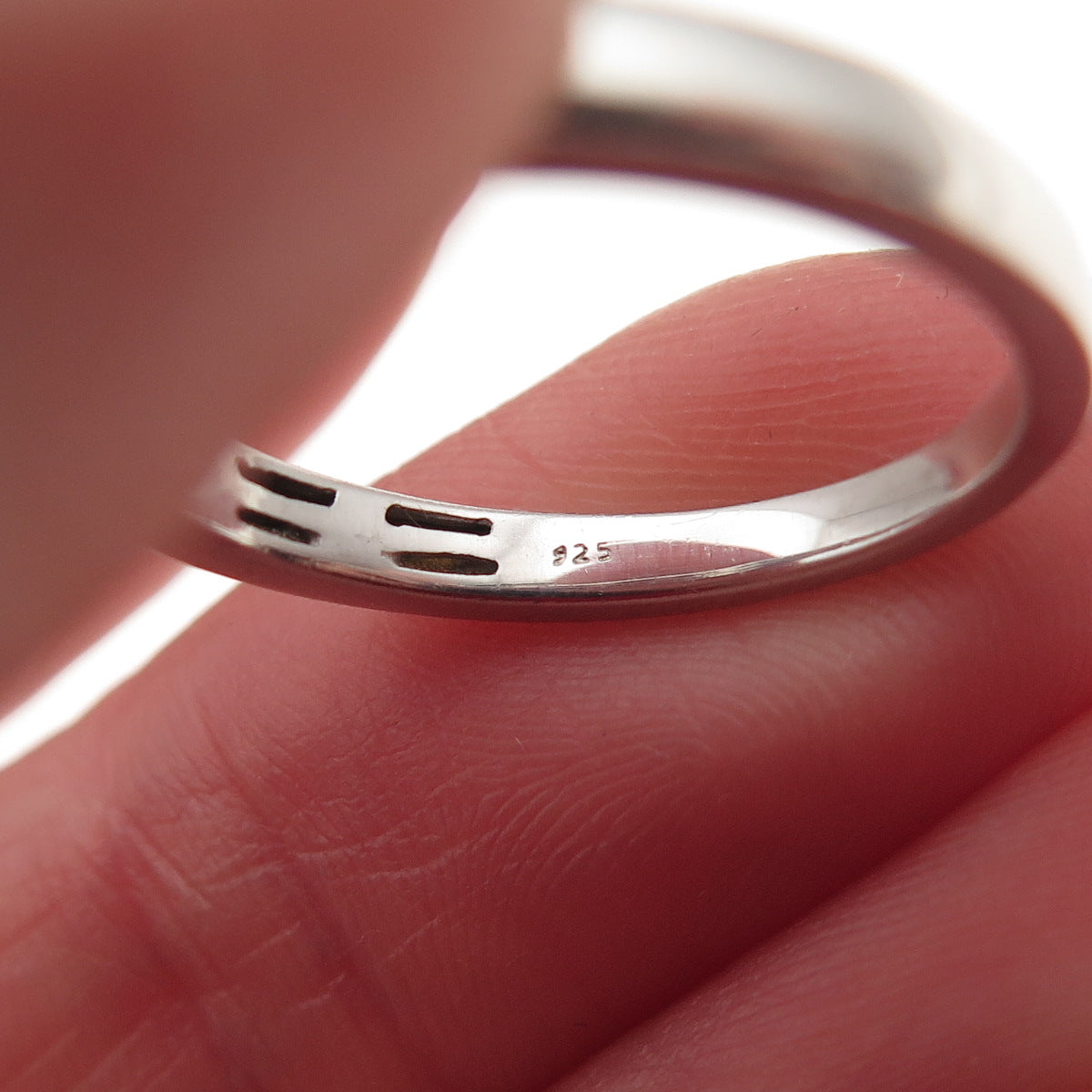 925 Sterling Silver Round-Cut C Z Half Eternity Band Ring Size 7