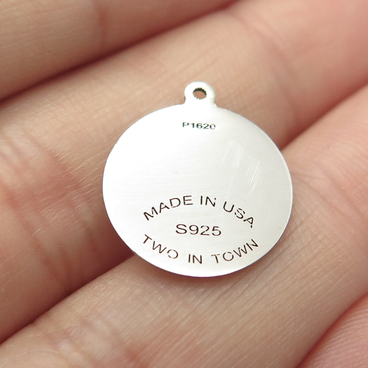 925 Sterling Silver USA Two In Town Turkey Charm Pendant