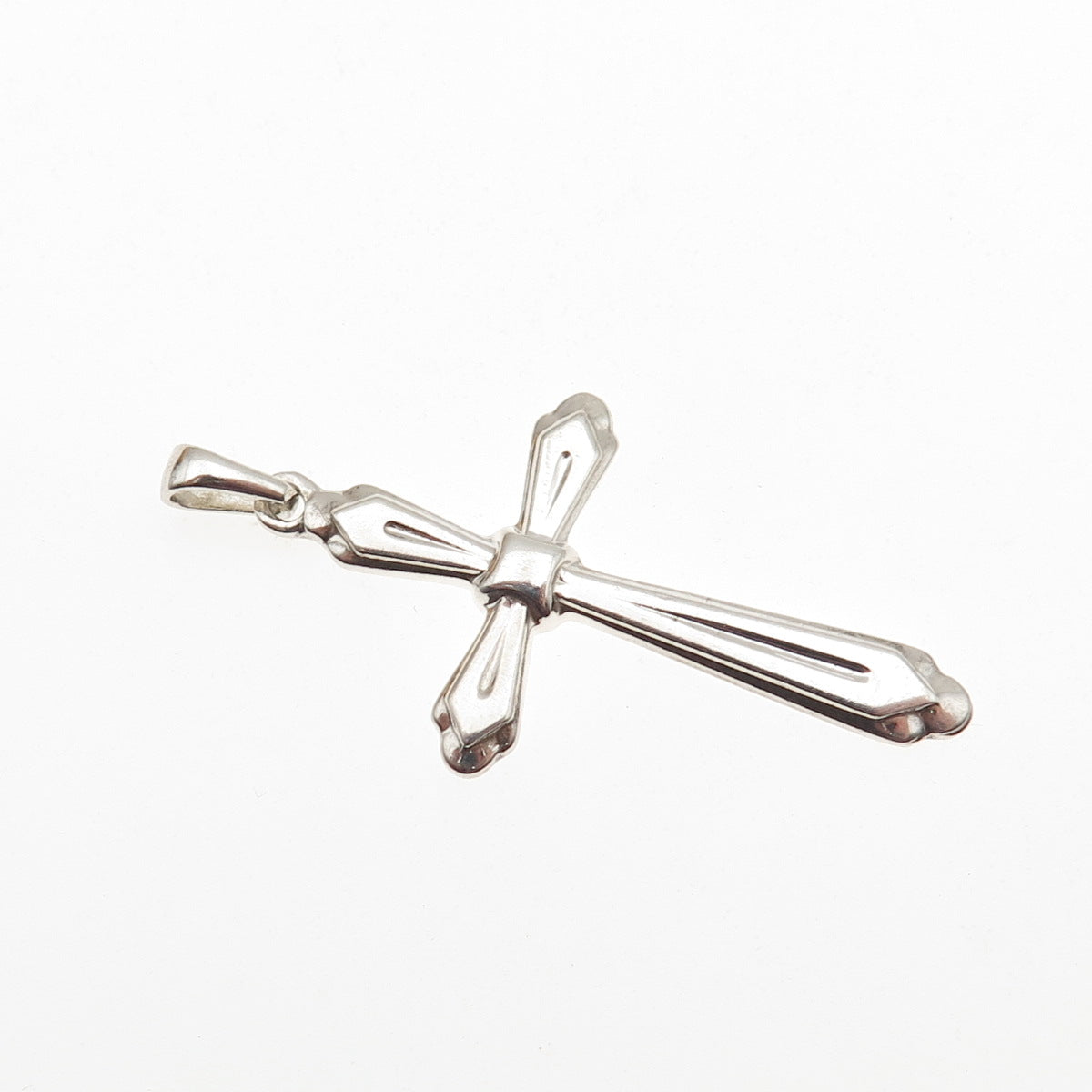 925 Sterling Silver Vintage Cross Charm Pendant