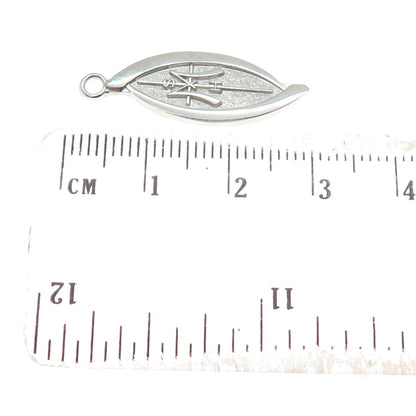 JOSTENS 925 Sterling Silver Vintage Cross Religious Pendant