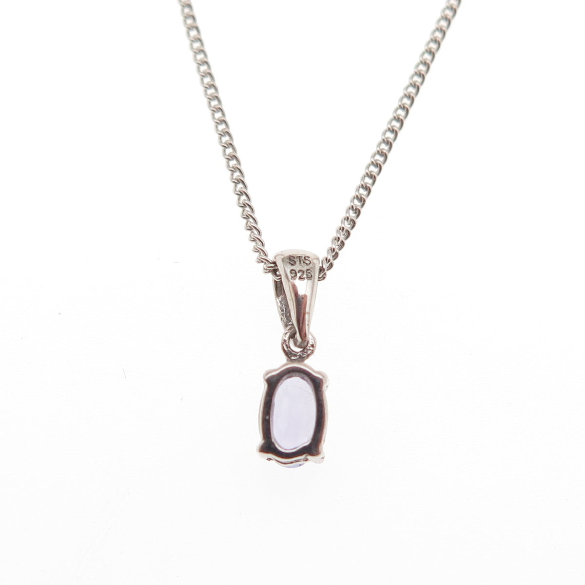 Chuck Clemency 925 Sterling Silver Real Tanzanite Cuban Chain Necklace 20"