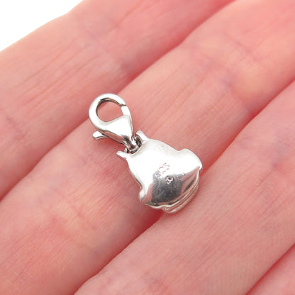 Jewelry Concepts Sterling Enamel Real Diamond Backpack Lobster Lock Mini Pendant