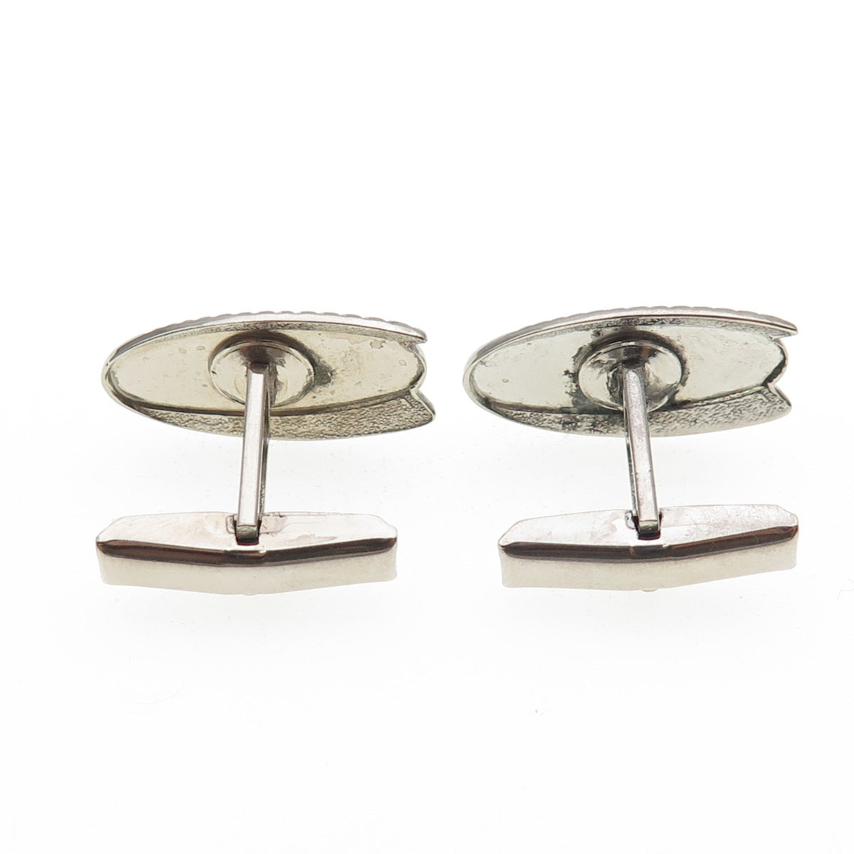 925 Sterling Silver Vintage T2 Modernist Cufflinks