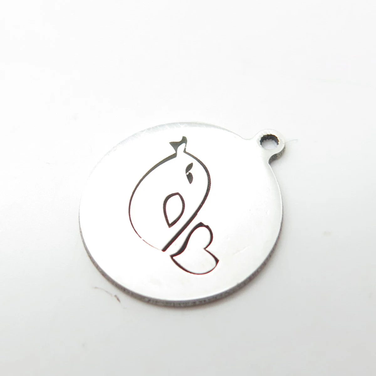 925 Sterling Silver USA Two In Town Dolphin Charm Pendant