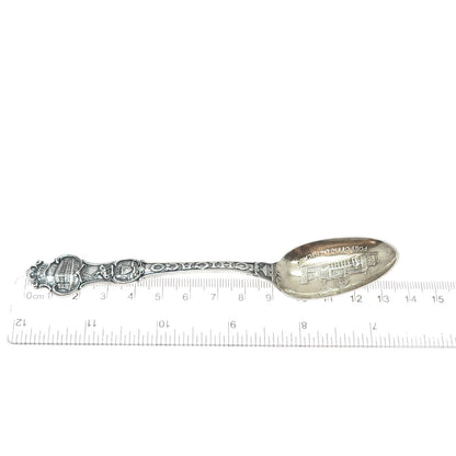 WALLACE Sterling Silver Antique Art Deco Chicago States & Cities Coffee Spoon