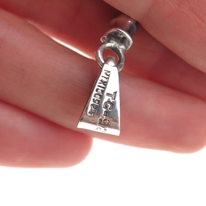 925 Sterling Silver Vintage Cross Oxidized Pendant