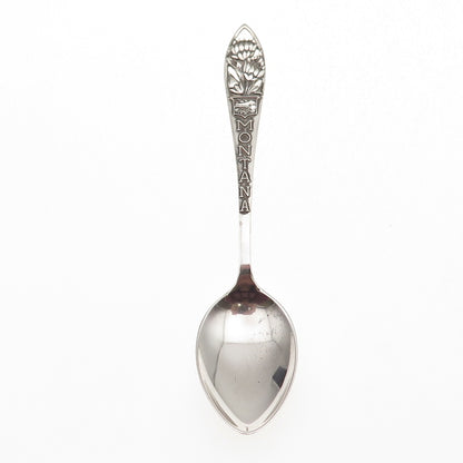 Charles M. Robbins Sterling Silver Antique Art Deco Montana State Coffee Spoon