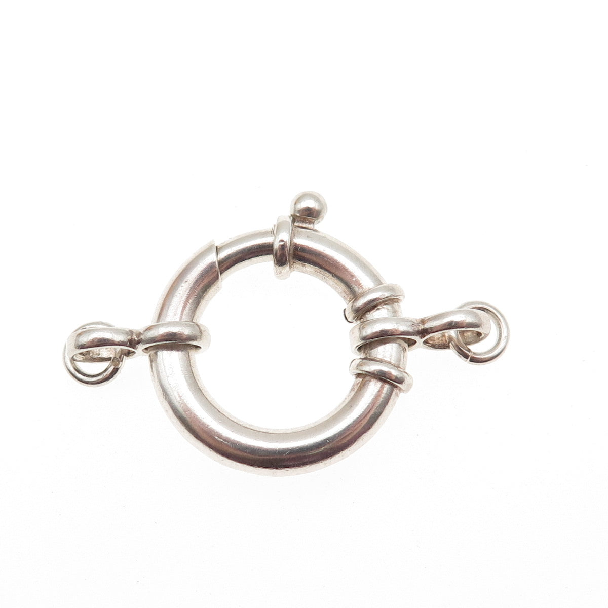 925 Sterling Silver Vintage Bracelet / Necklace Spring Ring Lock Clasp