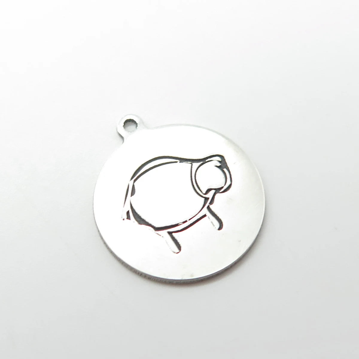 925 Sterling Silver USA Two In Town Cow Charm Pendant