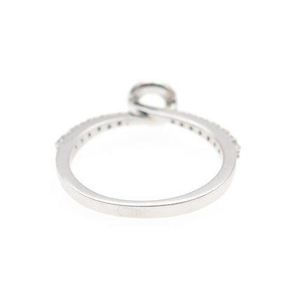 925 Sterling Silver Real Round-Cut White Topaz Engagement Ring Size 6.5