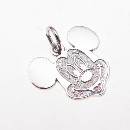 Disney 925 Sterling Silver Vintage Mickey Mouse Charm Pendant