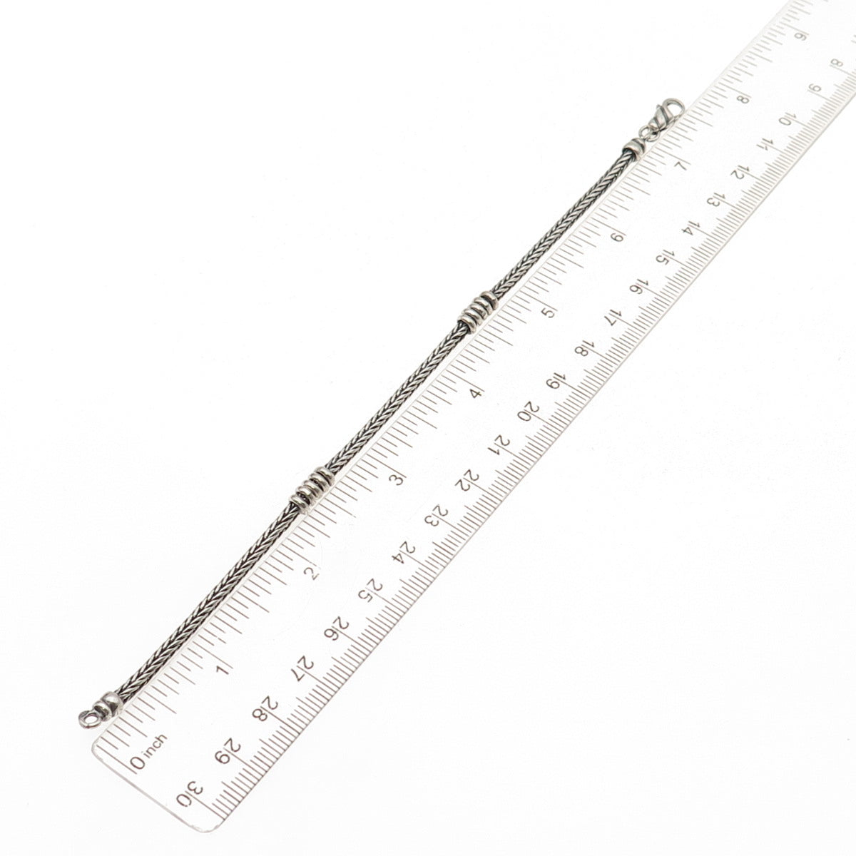 925 Sterling Silver Vintage Spiga Link Bracelet 7"