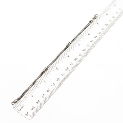 925 Sterling Silver Vintage Spiga Link Bracelet 7"