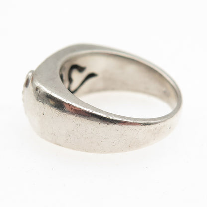 Masterpiece Diamonds 925 Sterling Silver Real Diamond Heart Ring Size 7.25