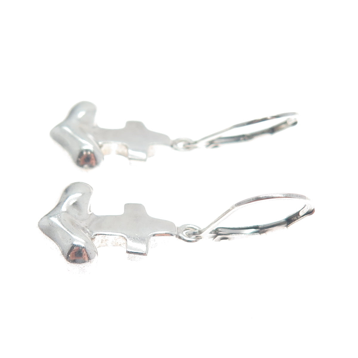 ROBERT LEE MORRIS 925 Sterling Silver Vintage Anchor Dangle Earrings