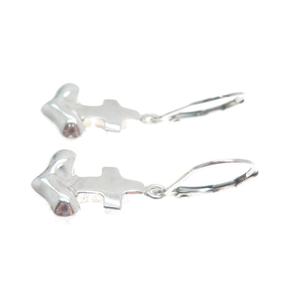 ROBERT LEE MORRIS 925 Sterling Silver Vintage Anchor Dangle Earrings