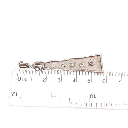 925 Sterling Silver Vintage Cross Orthodox Nancy Religious Charm Pendant