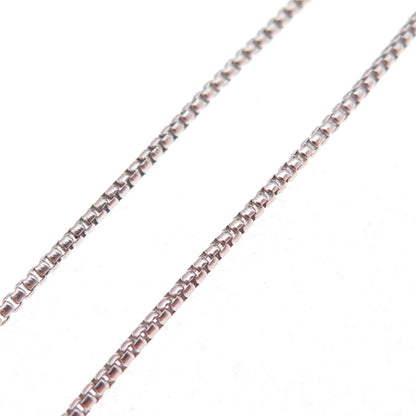 Or Paz PZ 925 Sterling Silver Vintage Round Box Chain Necklace 18"