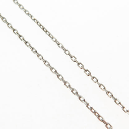 925 Sterling Silver Italy Cable Chain Necklace 18"