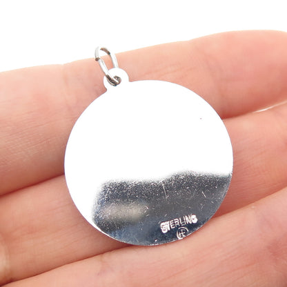 ART'S ELEGANCE 925 Sterling Silver Vintage Rhinestone To My Bridesmaid Pendant