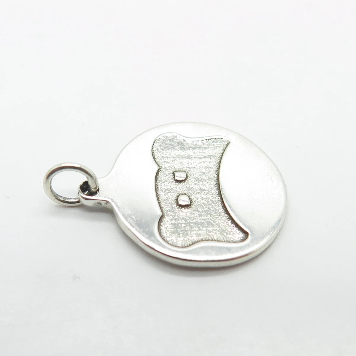 925 Sterling Silver Vintage Koala Round Charm Pendant