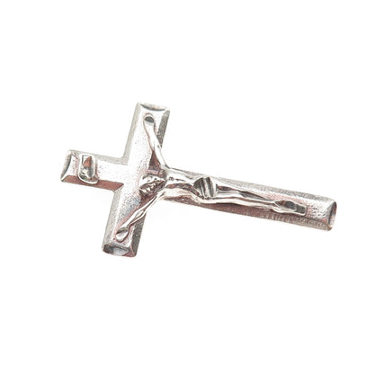 Lisa Lee Creations Sterling Silver Vintage Crucifix Cross Slide Charm Pendant