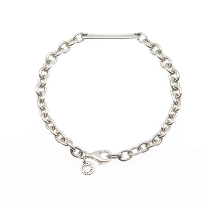 PANDORA 925 Sterling Silver Cable Link ID Bracelet 7"