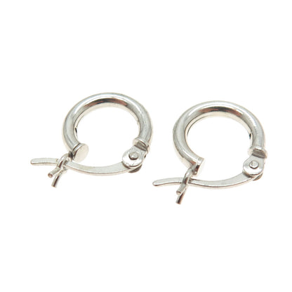 925 Sterling Silver Mini Tube Hoop Earrings